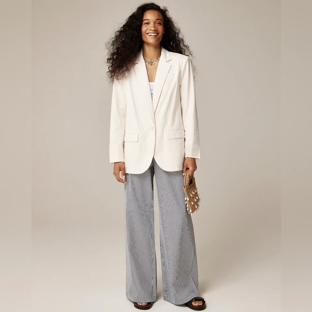 J.Crew Easy-fit blazer in textured cotton blend CK102
